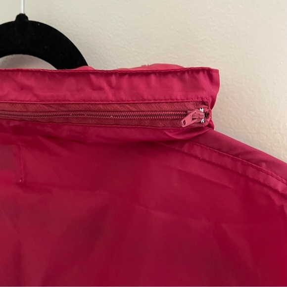 TRAILS Edge Vintage 3/4 Zip, Pullover Hooded Windbreaker, Burgundy, Size L - Picture 8 of 16